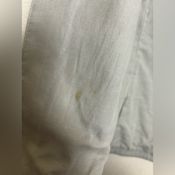 Vintage Armani Collezioni Gray Lambskin Leather and Flax Cropped Moto Jacket 14 - Picture 13 of 13